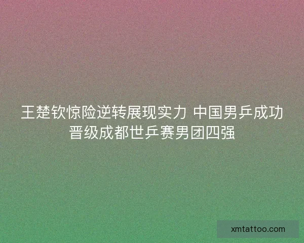 王楚钦惊险逆转展现实力 中国男乒成功晋级成都世乒赛男团四强